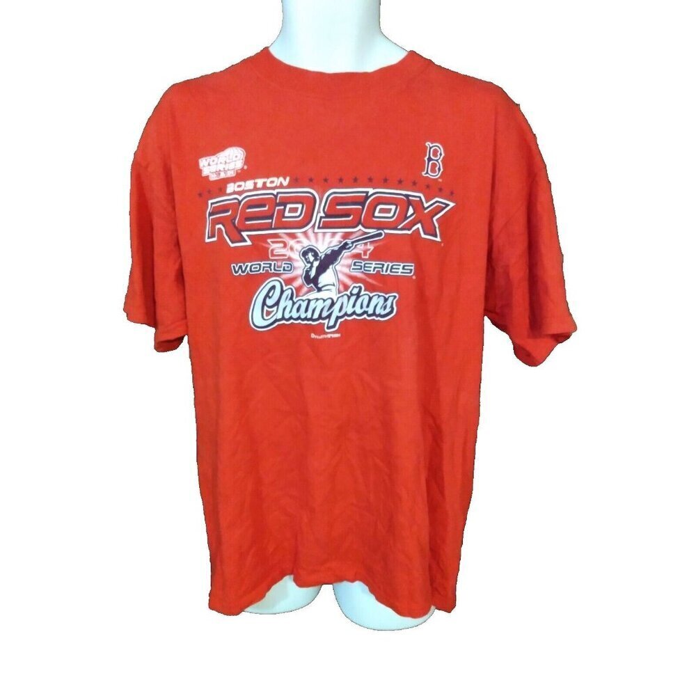 Vintage Boston Red Sox 2004 World Series Champions T Shirt XL Y2K